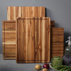 TeakHaus Edge Grain Carving Board W/Hand Grip (Rectangle) | 20" X 15" X 1.5" -All-Clad Shop 01.1 traditional 1