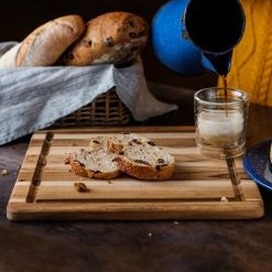 TeakHaus Edge Grain Cutting/Serving Board + Juice Canal (Square) | 11.75" X 11.75" X 0.5" -All-Clad Shop 04.7 essential 407 1