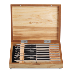Wusthof Cutlery Wusthof 8-Piece Stainless Steel Steak Knife Set | Olivewood