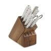 Wusthof Cutlery Wusthof Classic White 9-Piece Set | Acacia -All-Clad Shop 1090270801 9pc knife block set 1