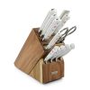 Wusthof Cutlery Wusthof Classic White 12-Piece Set | Acacia -All-Clad Shop 1090271201 12pc knife block set
