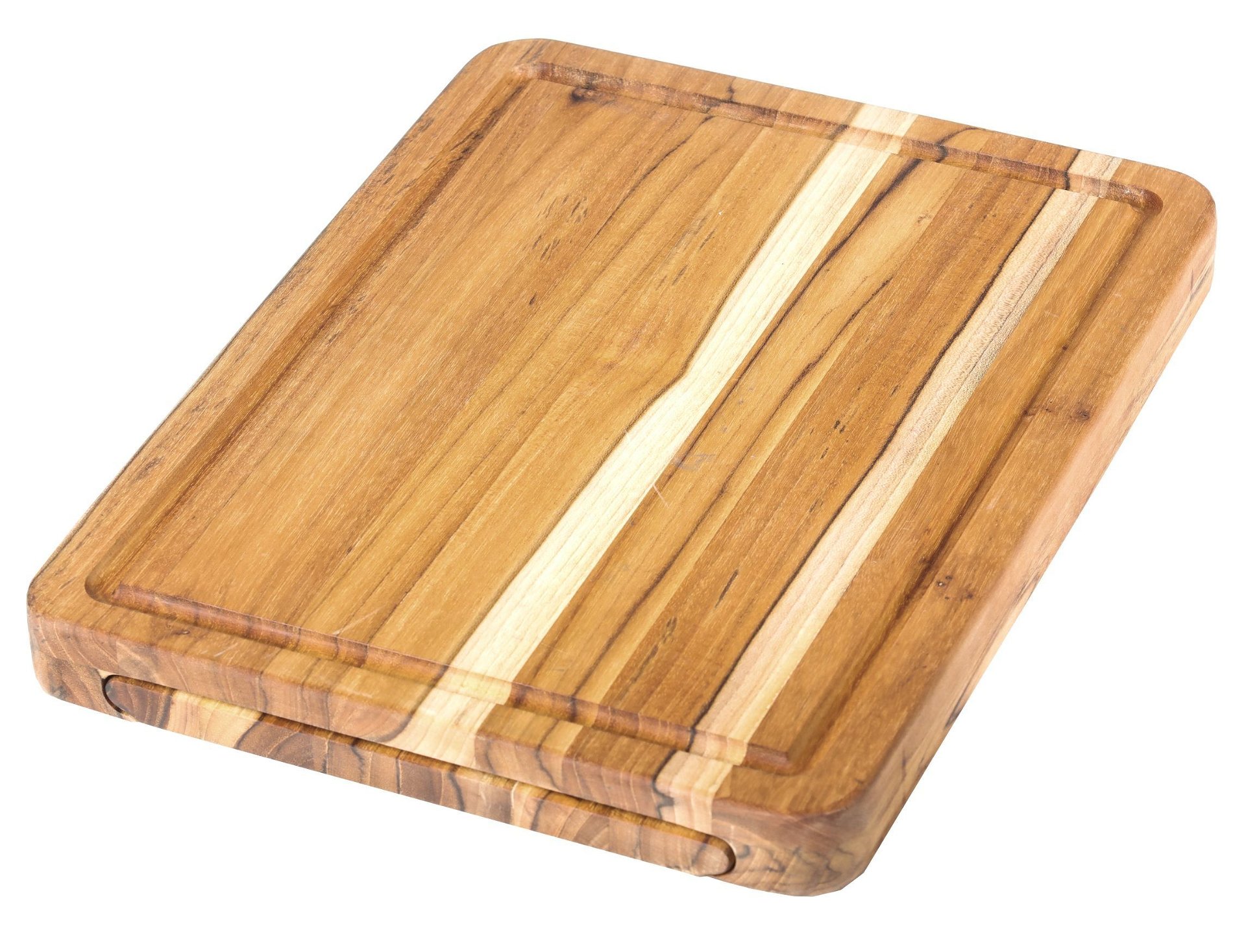 TeakHaus Edge Grain Cutting Board w/Small Board + Juice Canal (Rectangle) | 16" x 12" x 1.25" TeakHaus Edge Grain Cutting Board W/Small Board + Juice Canal (Rectangle) | 16" X 12" X 1.25" -All-Clad Shop 110 traditional