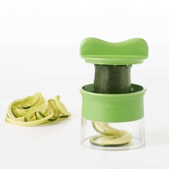 OXO Good Grips Handheld Spiralizer -All-Clad Shop 11151300 oxo good grips handheld spiralizer action shot