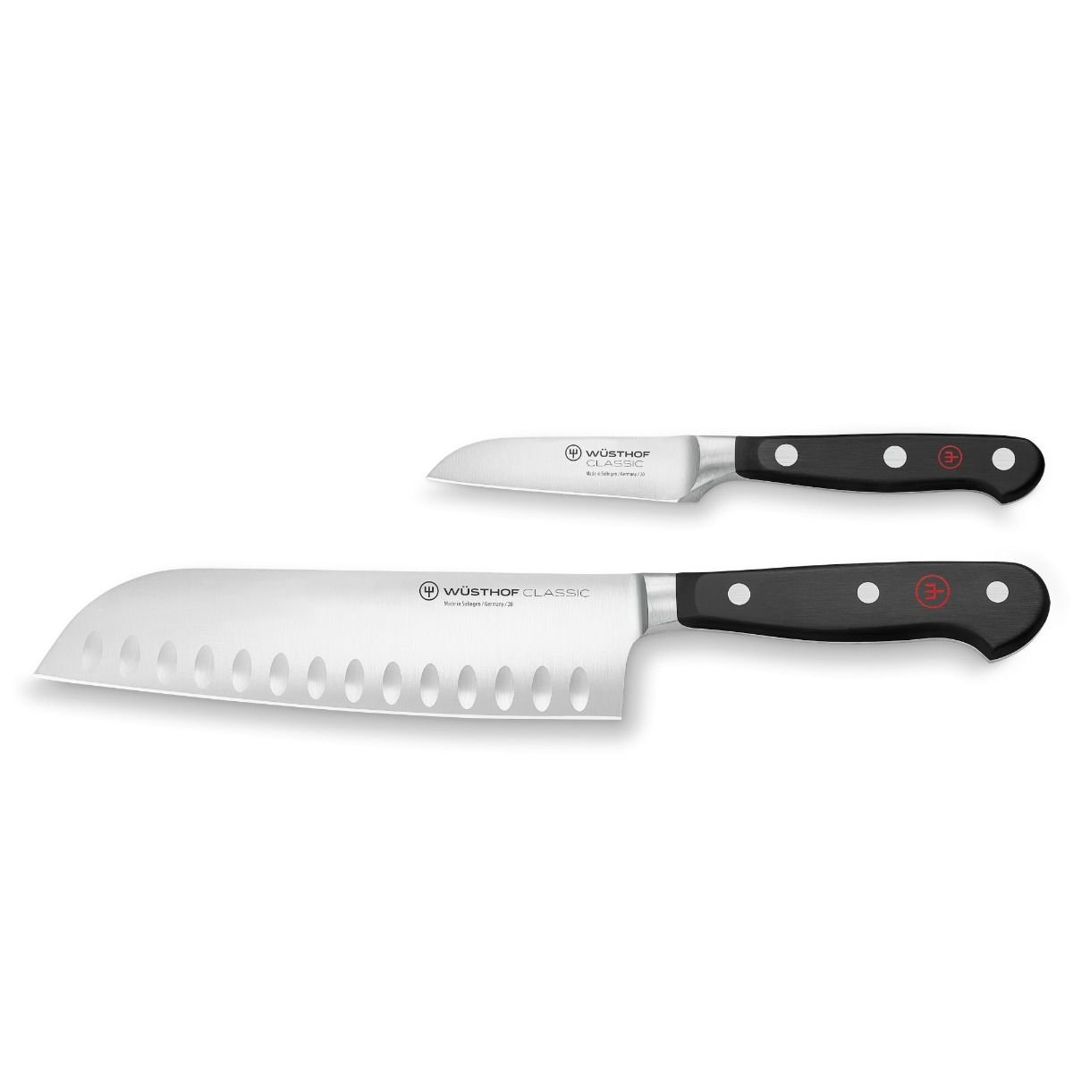 Wusthof Classic 2-Piece Asian Knife Set | Santoku & Paring Wusthof Cutlery Wusthof Classic 2-Piece Asian Knife Set | Santoku & Paring -All-Clad Shop 1120160201 2pc asian cooks set