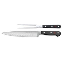 Wusthof Cutlery Wusthof Classic 2-Piece Carving Set | Hollow Edge