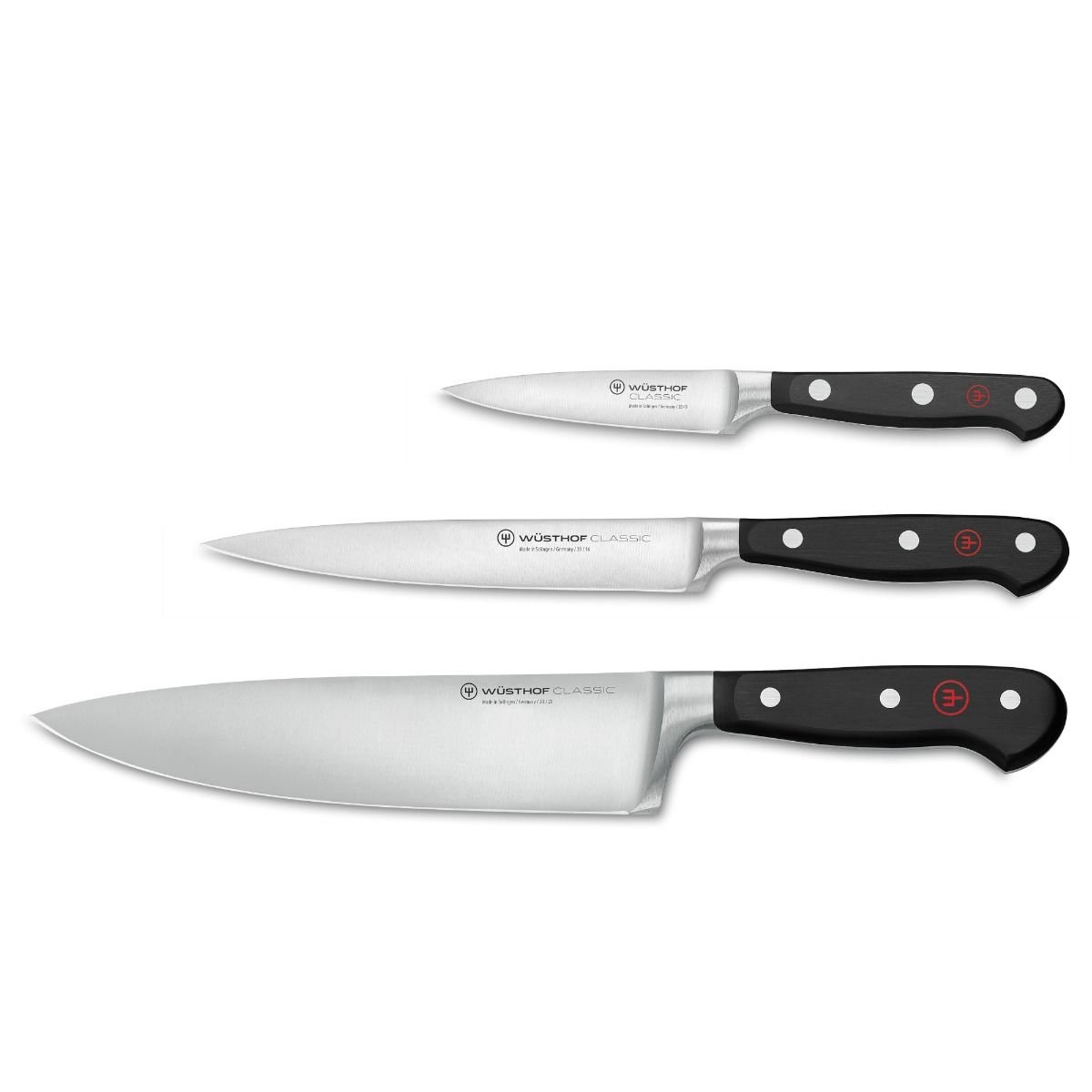 Wusthof Classic 3-Piece Cook's Knife Set Wusthof Cutlery Wusthof Classic 3-Piece Cook's Knife Set -All-Clad Shop 1120160301 3pc cooks set