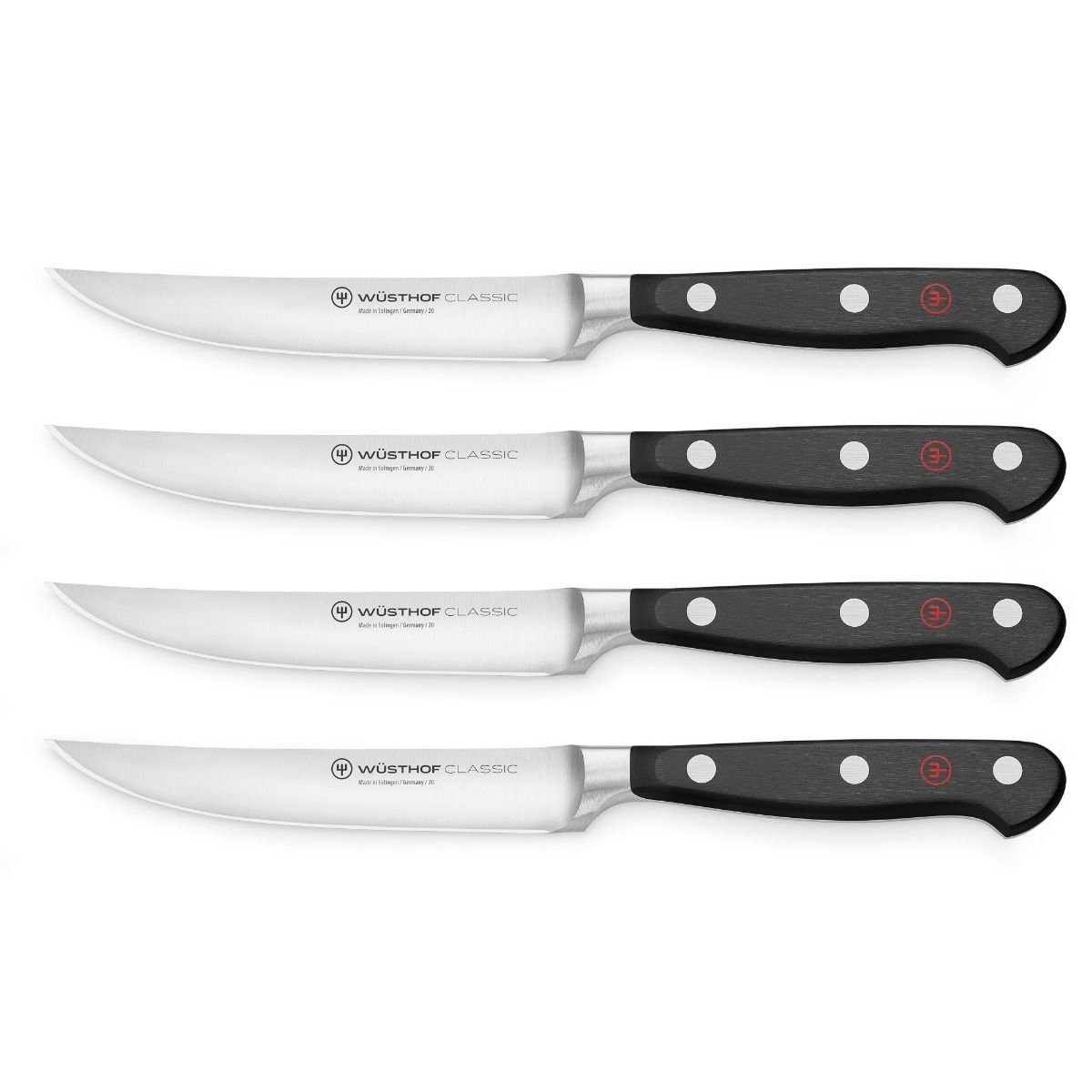 Wusthof Classic 4-Piece Steak Knife Set Wusthof Cutlery Wusthof Classic 4-Piece Steak Knife Set -All-Clad Shop 1120160401 4pc steak set