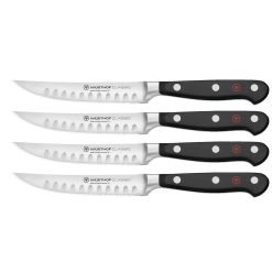 Wusthof Cutlery Wusthof Classic 4-Piece Steak Knife Set | Hollow Edge