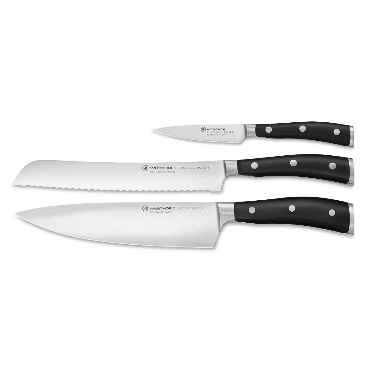 Wusthof Classic Ikon 3-Piece Starter Set Wusthof Cutlery Wusthof Classic Ikon 3-Piece Starter Set -All-Clad Shop 1120360302 clik 3pc starter set