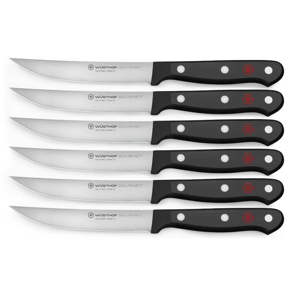 Wusthof Gourmet 6-Piece Steak Knife Set Wusthof Cutlery Wusthof Gourmet 6-Piece Steak Knife Set -All-Clad Shop 1125060601 6pc steak knife set