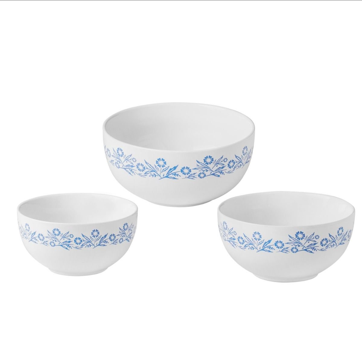 CorningWare 3-Piece Mixing Bowls | Cornflower CorningWare 3-Piece Mixing Bowls | Cornflower -All-Clad Shop 1130789