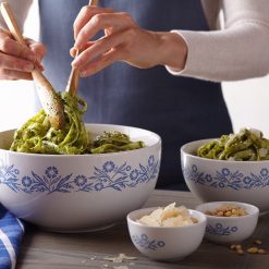CorningWare 3-Piece Mixing Bowls | Cornflower 4 CorningWare 3-Piece Mixing Bowls | Cornflower -All-Clad Shop 1130789 cw prepware lifestyle product cat cornflower 3 pc mixing bowl set 4