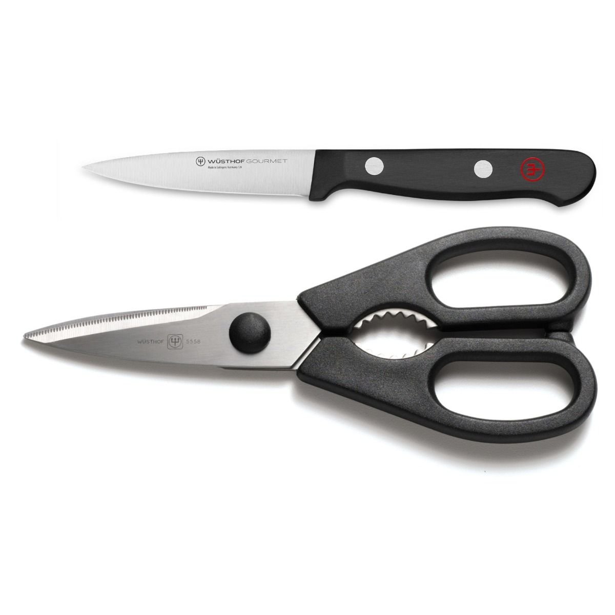 Wusthof Gourmet 2-Piece Shear & Paring Knife Set Wusthof Cutlery Wusthof Gourmet 2-Piece Shear & Paring Knife Set -All-Clad Shop 1135060208 gm 2pc paring and shear set