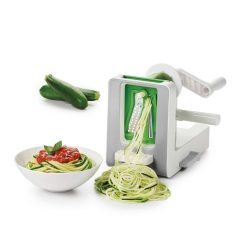 OXO Good Grips 3 Blade Tabletop Spiralizer -All-Clad Shop 1151400 oxo good grips 3 blade tabletop spiralizer lifestyle