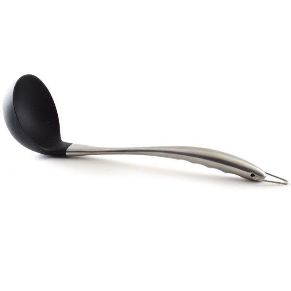 Norpro Stainless Steel and Silicone | Soup Ladle Norpro Stainless Steel And Silicone | Soup Ladle -All-Clad Shop 1330 sidevieww