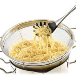 Norpro Stainless Steel And Silicone | Pasta Server -All-Clad Shop 1332 transfer spaghettifromcolander2w