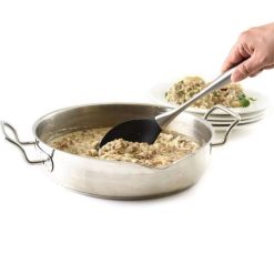 Norpro Stainless Steel And Silicone | Solid Spoon -All-Clad Shop 1335 scoopsausagegravyw