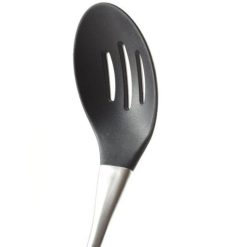 Norpro Stainless Steel And Silicone | Slotted Spoon -All-Clad Shop 1336 siliconeheadw