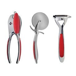 Typhoon Living Collection 3-Piece Kitchen Gadget Set | Red