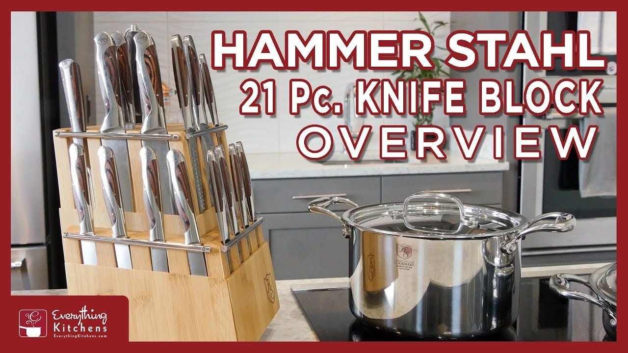 Hammer Stahl Cutlery Classic Collection 21-Piece Knife Block Set Hammer Stahl Cutlery Classic Collection 21-Piece Knife Block Set -All-Clad Shop