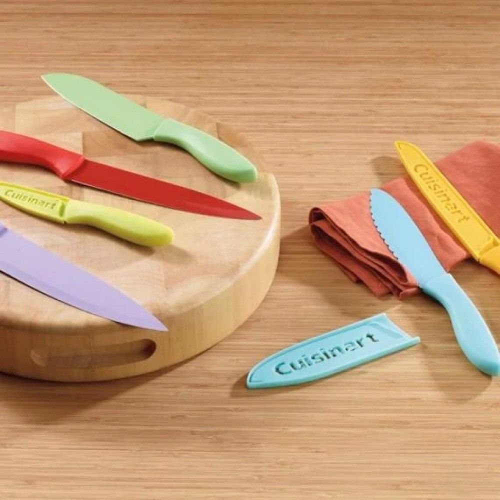 Cuisinart Advantage Color Collection | 12-Piece Ceramic Coated Color Knife + Blade Guards Set Cuisinart Advantage Color Collection | 12-Piece Ceramic Coated Color Knife + Blade Guards Set -All-Clad Shop