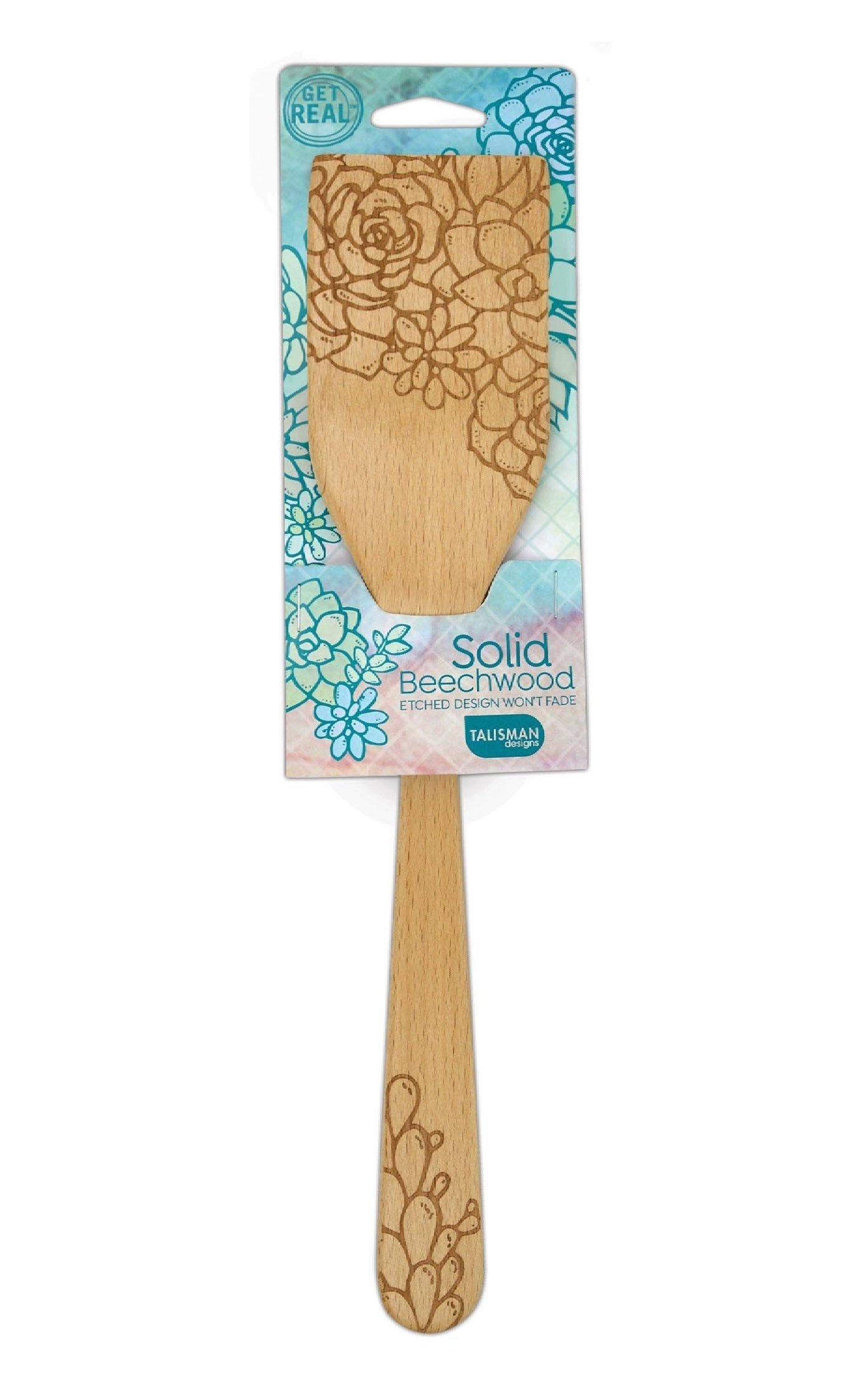 Talisman Designs Solid Beechwood 12" Succulent Turner Talisman Designs Solid Beechwood 12" Succulent Turner -All-Clad Shop 1934 talisman beachwood turner succulent design