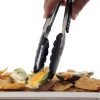Norpro Grip-EZ 9" Locking Tongs - Black -All-Clad Shop 1968 norpro grip ez stainless steel nylon 9in locking tongs black lifestyle