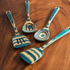 Totally Bamboo Baltique® 4-Piece Cooking Utensil Set | Mykonos -All-Clad Shop 20 9632mykonos 4pc wood1