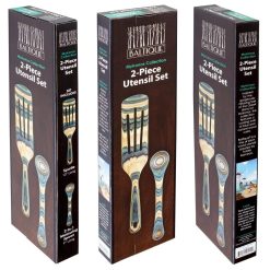 Totally Bamboo Baltique® Spurtle & Measuring Spoon | Mykonos -All-Clad Shop 20 9635mykonos 2pcset pkg triview
