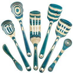 Totally Bamboo Baltique® 7-Piece Cooking Utensil Set | Mykonos