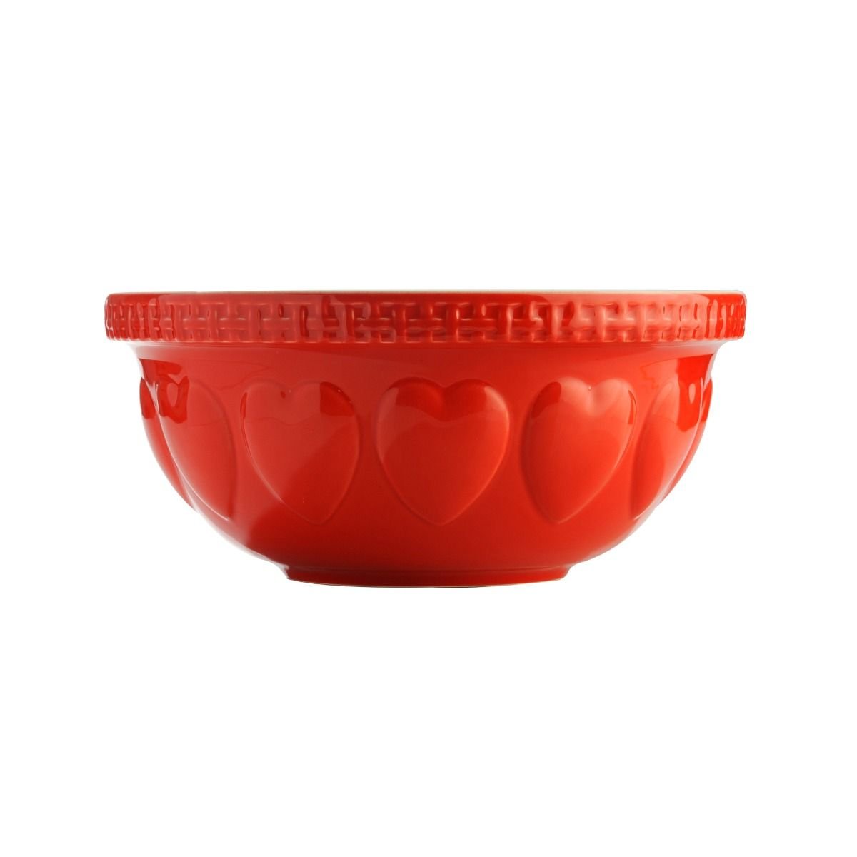 Mason Cash Hearts S12 (4.25 Qt) Mixing Bowl | Red Mason Cash Hearts S12 (4.25 Qt) Mixing Bowl | Red -All-Clad Shop 2006.021 1 2