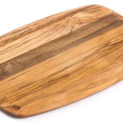 TeakHaus Edge Grain Cutting Board W/Rounded Edge (Small) | 12" X 8" X 0.55" -All-Clad Shop 202.3 elegant