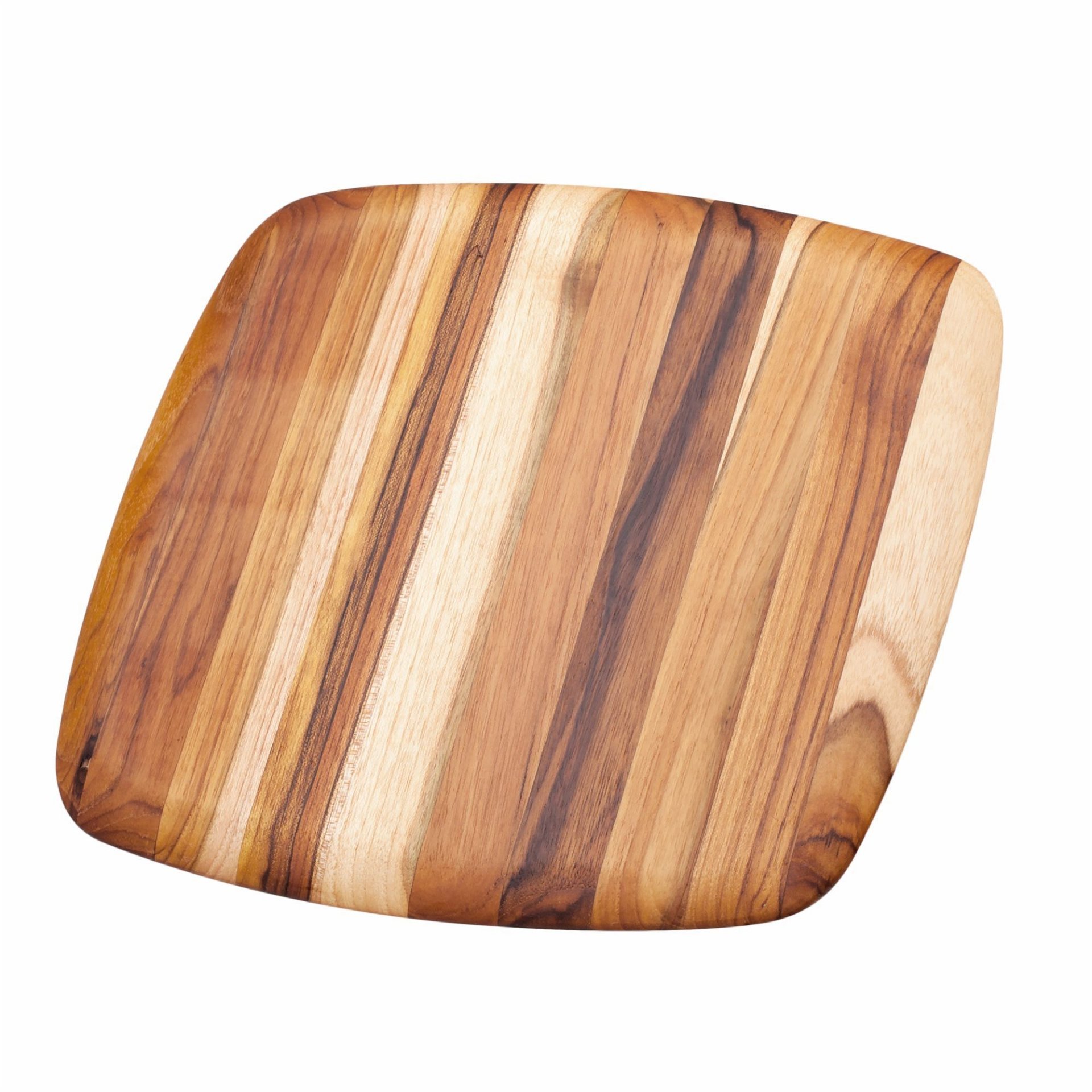TeakHaus Square Edge Grain Cutting Board w/Rounded Edge (Large) | 16" x 16" x 0.55" TeakHaus Square Edge Grain Cutting Board W/Rounded Edge (Large) | 16" X 16" X 0.55" -All-Clad Shop 206 elegant