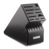 Wusthof Cutlery Wusthof 17-Slot Knife Block | Black 1 Wusthof Cutlery Wusthof 17-Slot Knife Block | Black -All-Clad Shop 2099601702 17 slot black knife block