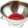 Norpro Wide Mouth Funnel With Silicone Strainer -All-Clad Shop 241 wide mouth funnel strainer popup