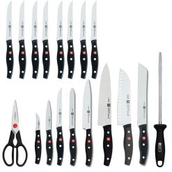 Zwilling J.A. Henckels TWIN Signature 19pc Knife Block Set -All-Clad Shop 30782 000 comp