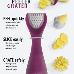 Talisman Designs 3-in-1 Ginger Peeler/Slicer/Grater
