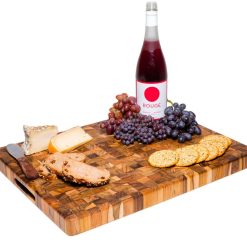 TeakHaus End Grain Carving Board W/Hand Grip (Rectangle) | 20" X 15" X 1.5"