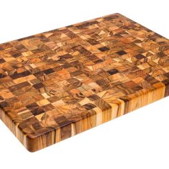 TeakHaus End Grain Carving Board W/Hand Grip (Rectangle) | 20" X 15" X 1.5" -All-Clad Shop 331end grain chopping block 20x15 1