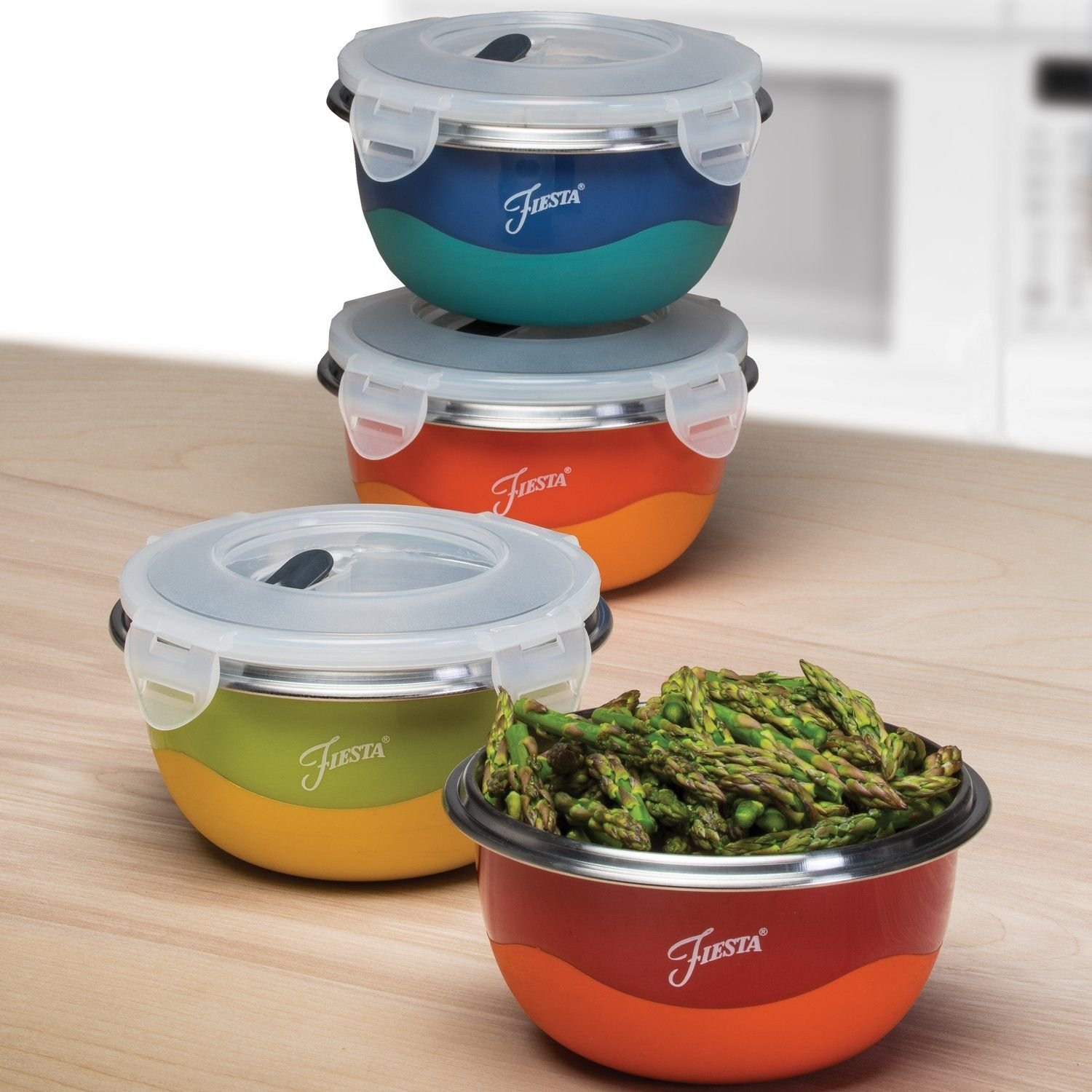 Fiesta® Prep Bowl Set | 8-Piece with Lids Fiesta® Prep Bowl Set | 8-Piece With Lids -All-Clad Shop 350611 prep bowl set with lids