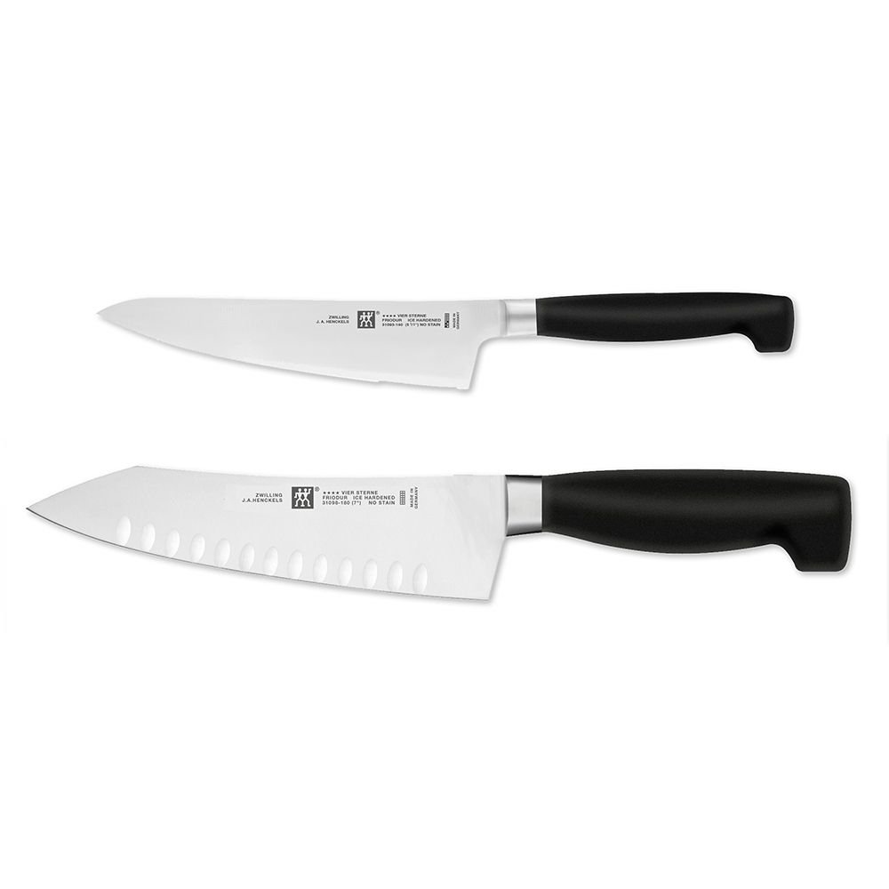 Zwilling J.A. Henckels Four Star "Rock & Chop" 2pc Knife Set Zwilling J.A. Henckels Four Star "Rock & Chop" 2pc Knife Set -All-Clad Shop 35177 002 new