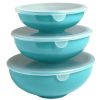 Gourmac Elliptical Melamine Prep Bowl With Lids (Set Of 3) | Turquoise -All-Clad Shop 3943 source 1646255559