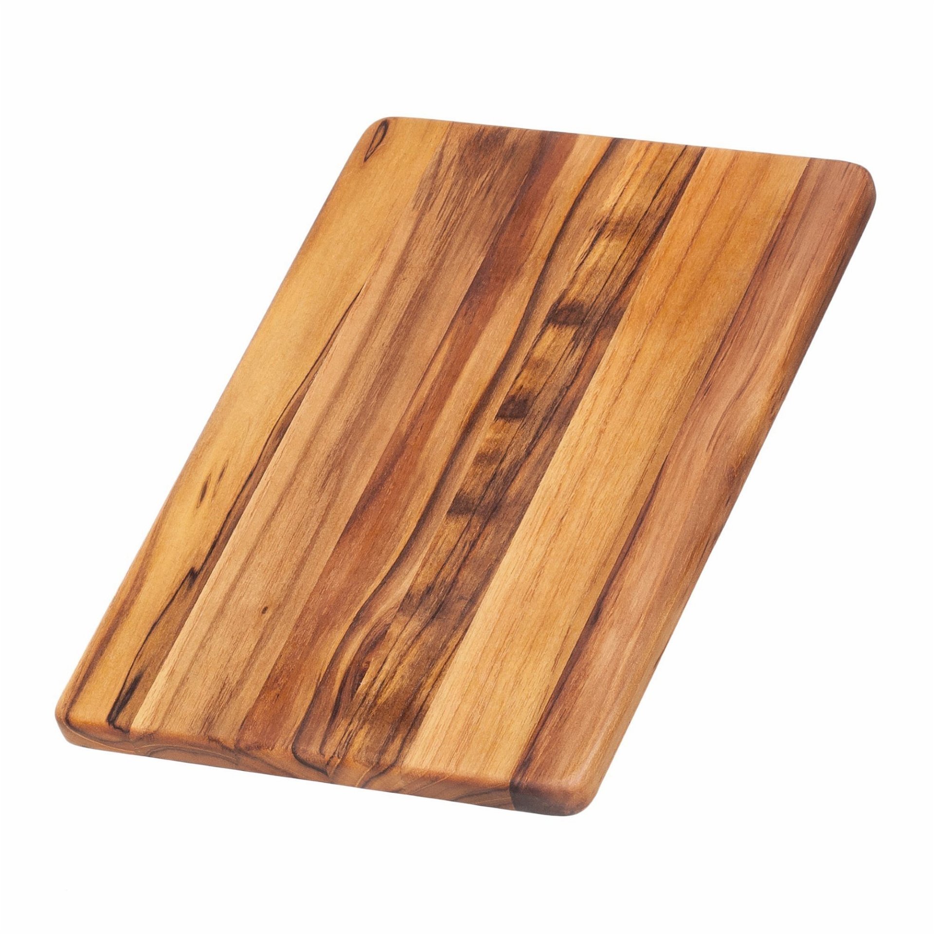 TeakHaus Edge Grain Cutting/Serving Board (Rectangle) | 12" x 8" x 0.55" TeakHaus Edge Grain Cutting/Serving Board (Rectangle) | 12" X 8" X 0.55" -All-Clad Shop 402 essential