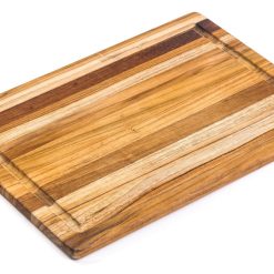 TeakHaus Edge Grain Cutting/Serving Board + Juice Canal (Rectangle) | 15.75" X 11" X 0.5" -All-Clad Shop 405.3 essential