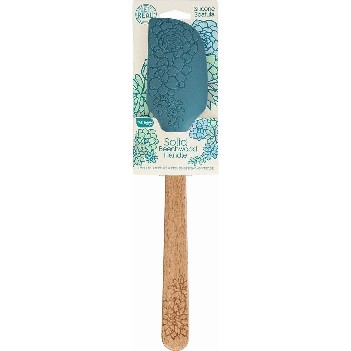 12" Silicone Spatula | Teal Succulent Talisman Designs 12" Silicone Spatula | Teal Succulent -All-Clad Shop 51o20otj1ol. ac sl1171 1