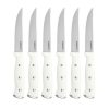 Cuisinart Classic 6-Piece Triple Rivet Steak Knife Set | White