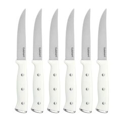 Cuisinart Classic 6-Piece Triple Rivet Steak Knife Set | White