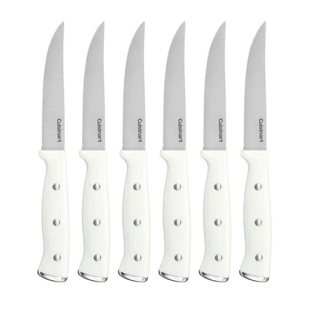 Cuisinart Classic 6-Piece Triple Rivet Steak Knife Set | White Cuisinart Classic 6-Piece Triple Rivet Steak Knife Set | White -All-Clad Shop 51oia0gkvfl. ac sl1400