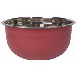 Danica Brands Now Designs By Danica Stainless Steel Mixing Bowls (Set Of 3) | Matte Carmine -All-Clad Shop 5205001 nd set3 mixing bowls carmine sup3