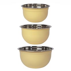 Danica Brands Now Designs By Danica Stainless Steel Mixing Bowls (Set Of 3) | Matte Sunrise